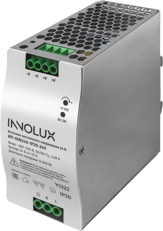 Драйвер 97 443 ИП-DIN240-IP20-24V для светодиодной ленты 24V | 97443 INNOLUX