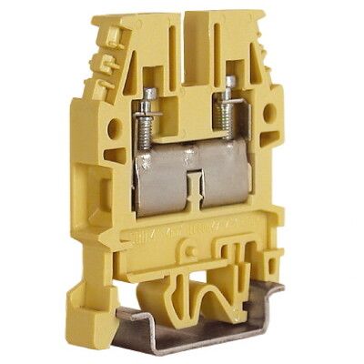 Клемма винтовая 4мм.кв бежевая термостойкая - ZCB240 ДКС