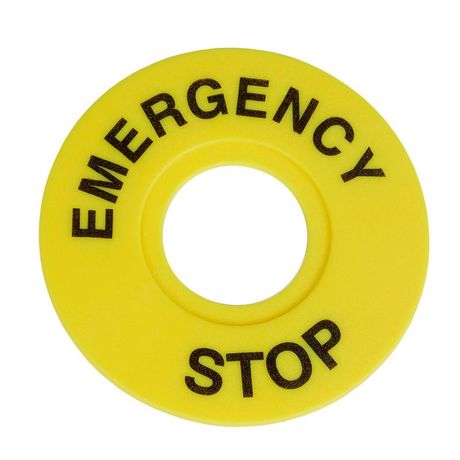 Бирка «Стоп» OptiSignal D22 A45-MH2260 круглая 60мм (EMERGENCY STOP) ZBY9320 |332199| КЭАЗ