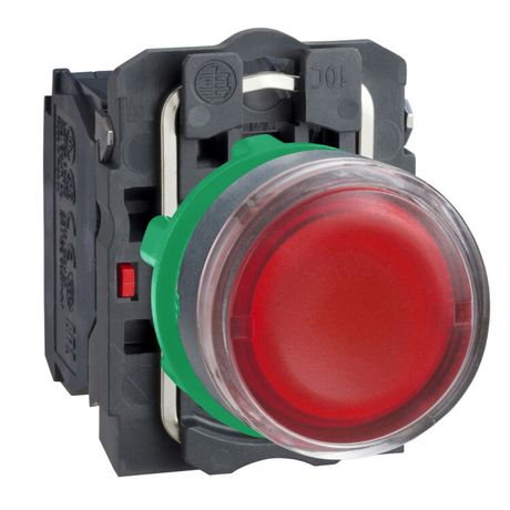 Кнопка красная 22мм с подсветкой 230-240В 1но+1нз - XB5AW34M5 Schneider Electric