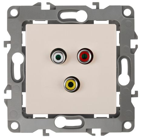 Розетка RCA 12-3113-02 , слоновая кость (10/100/3200) |Б0027472 | Made In China Made In China (Энергия света) арт. Б0027472