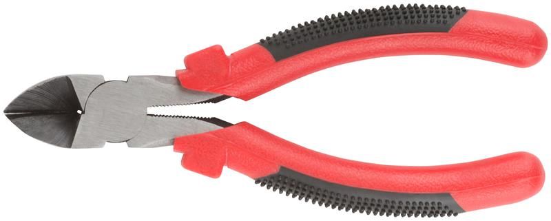 Стандарт красно-черные пластиковые ручки полированная сталь 165 мм - 48016 Бокорезы РОС