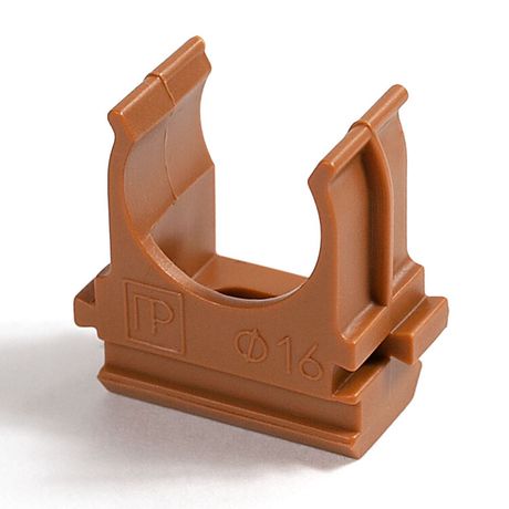 Крепёж-клипса для труб АБС-пластик бук д16 (100шт/2000шт уп/кор) | PR13.0045 Промрукав Строитель