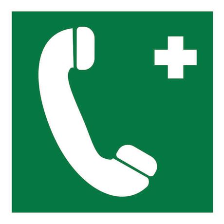 Пластина Тел.связи с мед. пунктом (скорой помощью) PS-50506.EC06 - a18568 BS