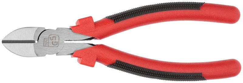 Стандарт красно-черные пластиковые ручки полированная сталь 190 мм - 48019 Бокорезы РОС