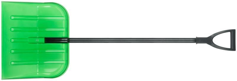 Лопата для уборки снега Профи поликарбонатная, алюминиевый черенок, средняя 460х400х1380 мм - 68114 РОС