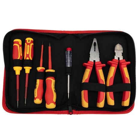 Набор диэлектрического инструмента RI-02, 11 предметов, до 1000 В, тканевый пенал | 12-4692-3 REXANT MEET