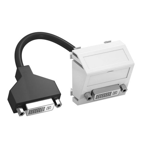 Мультимедийная рамка DVI Modul45 (белый) (MTS-DVI F RW1) | 6104766 OBO Bettermann