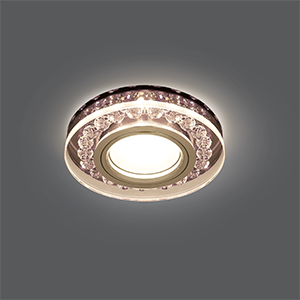 Светильник встраиваемый ДВО под лампу 2700К IP20 d95х35 мм монт d65 Backlight Gauss - BL046