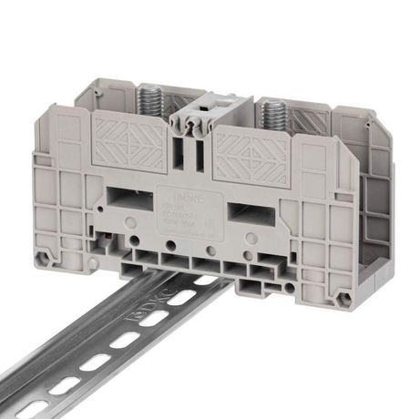 Клемма проходная болтовой зажим 2 точки подключения 120кв.мм сер. DKC FER-120 ДКС