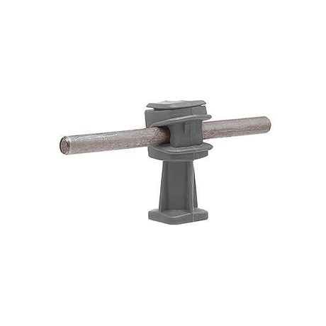 Держатель проводника круглого 6-8 мм серый, высота 36 мм, пластик|91004|Ezetek