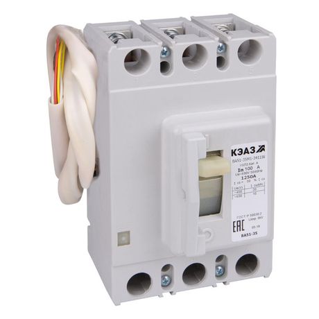 Выключатель автоматический 125А 1500Im ВА51-35М2-341816 УХЛ3 690В AC НР=230В AC/220В DC КЭАЗ 291029