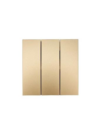 Выключатель 3-кл. СП ZIMA IP20 10А безвинт. зажим зол. LEZARD 704-3688-109QC