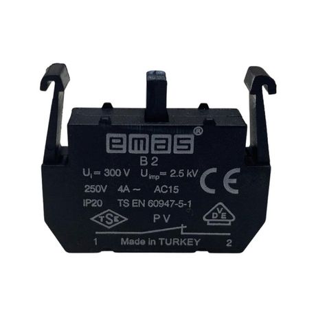 Блок-контакт (1НЗ) для пультов управления серии PV (250В AC, 4А) - PVB2 EMAS