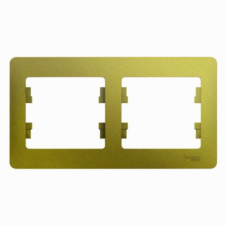 Рамка 2-м Glossa горизонт. фисташк. SE GSL001002 APC