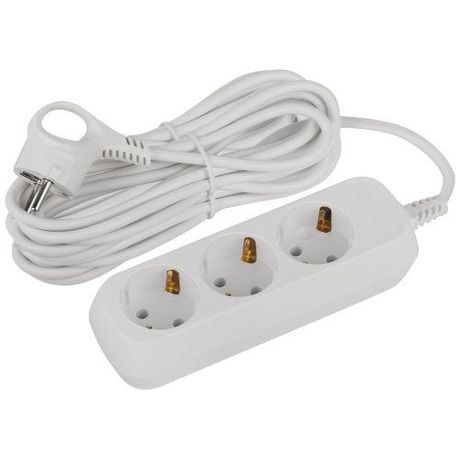 Удлинитель электрический ЭРА UDL-16-370-E Greenline 3 розетки с заземлением 7м ПВС 3x1мм2 | Б0065059