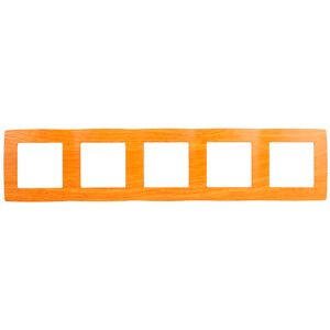 Рамка на 5 постов 12-5005-07 , ольха (10) |Б0014787 | ЭРА