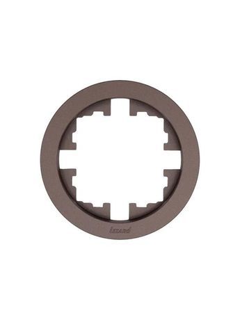 Рамка 1-м OSEN горизонт. круглая шоколад LEZARD 744-7300-146