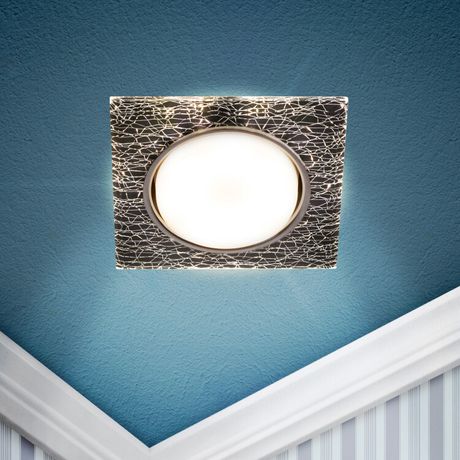 Встраиваемый светильник со светодиодной подсветкой DK LD50 WH/BK GX53 белый черный - Б0057469 ЭРА