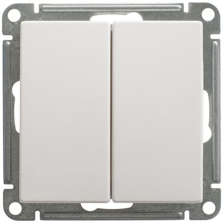 Переключатель проходной 2-кл. СП W59 10А IP20 10AX механизм бел. SE VS610-256-1-86 APC