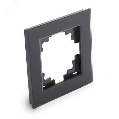 Рамка 1-местная, серия Катрин, GFR00-7001-05, черный | 39518 STEKKER FERON