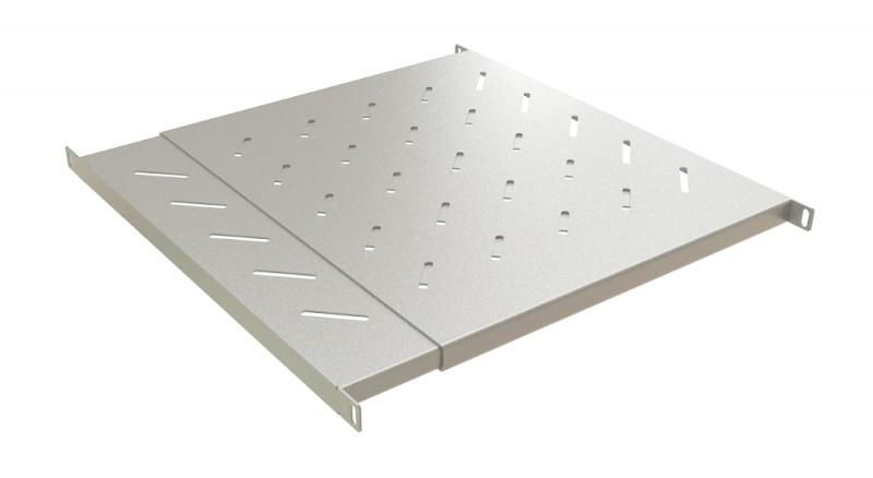 Полка с 19дюйм креплением раздвижная 0.5U регулируемой глубиной установки от 405мм до 700мм нагрузка 60кг для в шкафы 600-800мм TSD3L-0.5U-405/700-RAL7035 сер. Hyperline 449618