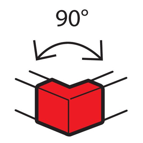 Внешний неизменяемый угол 90° - для кабель-каналов Metra 100x50 | 638012 Legrand