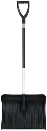 Лопата для уборки снега 490х400х1380мм съемный алюм. черенок; пластик. 68108