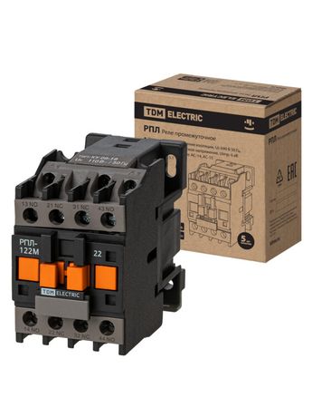 Реле промежуточное РПЛ-122М УХЛ4Б, 16А, 110В 50Гц, 2НО+2НЗ | SQ0701-0503 TDM
