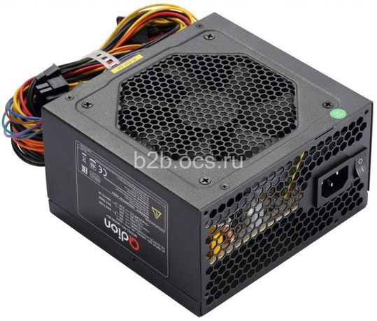 Блок питания QD500 80+ Power Supply QDION ATX 500Вт 120мм 5xSATA 1xPCI-E(6+2) APFC FSP 1000430224