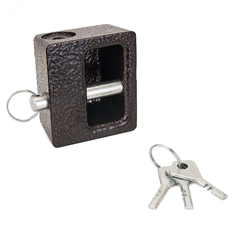 Замок навесной с дисковым механизмом секрета, СТАНДАРТ Россия ВС2-10-01С античная медь - 7898 ПТК