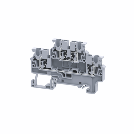 Клемма 2х-ярусная 2,5 кв.мм пружинная OptiClip CXDL-2,5-2L-I-BU-синий - 289765 КЭАЗ