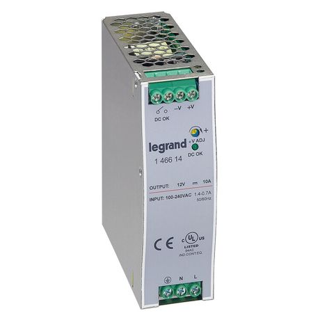 Источник питания импульсный 1-фазный 12В 120Вт 10А Leg 146614 Legrand