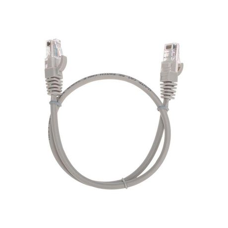 Патч-корд U/UTP, CAT 5e, RJ45-RJ45, 26AWG, LSZH, серый, 0,5м REXANT | 02-0100-05 MEET