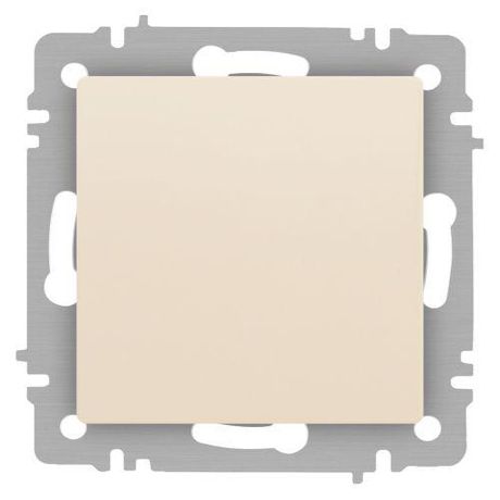 Кнопка Intro Accent 6-109-02 , 10А-250В, IP20, СУ, слоновая кость | Б0063606 ЭРА