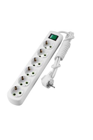 Удлинитель 6х2м с заземл. Letitia выкл. LEZARD 721-0602-602