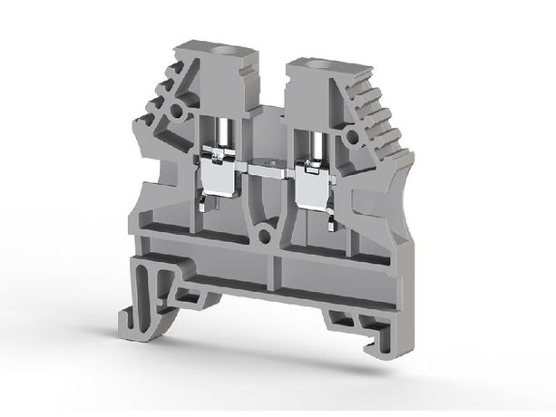 Клеммник на DIN-рейку 2.5кв.мм сер. AVK2.5 Klemsan 304120