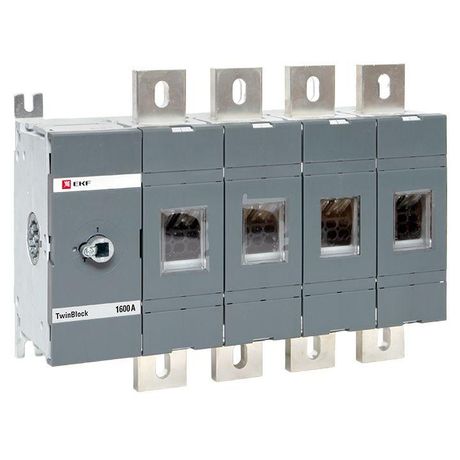 Рубильник 1600A 4P без рукоятки управления TwinBlock | tb-s-1600-4p EKF