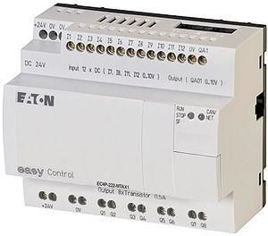 Контроллер компактный 24В DC 12DI (4 AI ) 8 DO (T) 1AO Ethernet CAN EC4P-222-MTAX1 EATON 106404
