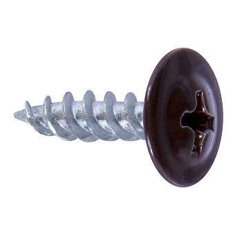 Саморез 4,2x32 с прессшайбой, острый, цинк RAL 8017 Коричневый (100 шт/уп) | PR08.9293 Промрукав Строитель