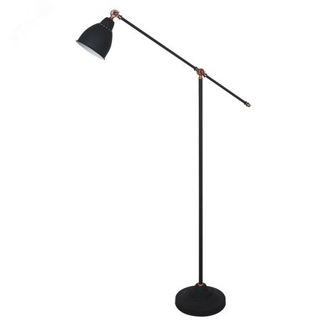 Торшер BRACCIO E27 1х60Вт Металл Чёрный - A2054PN-1BK Arte Lamp