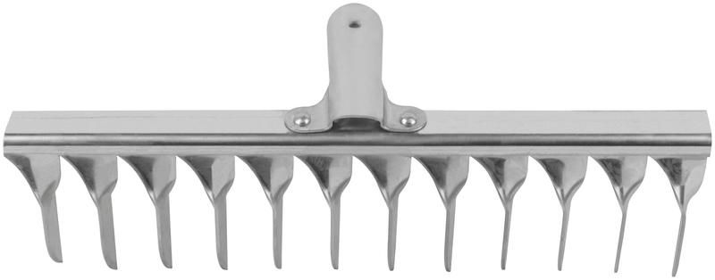 Грабли витой зуб нержавеющая сталь 12 зубьев без черенка FIT 76981 РОС