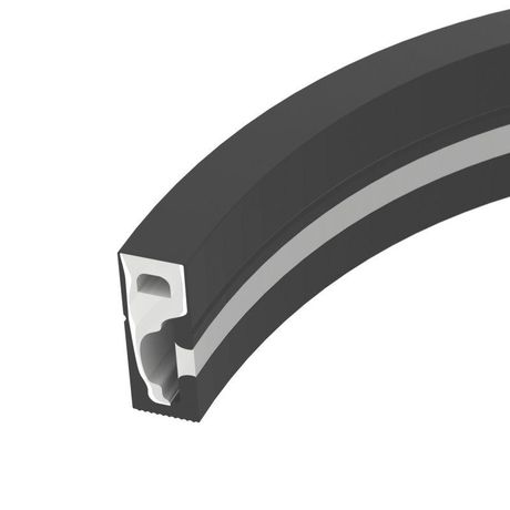 Силиконовый профиль WPH-FLEX-0616-SIDE-S9-5m FULL BLACK (Arlight, Силикон) - 045842