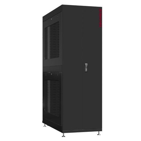 Шкаф серверный 45U 800х1200 передняя дверь: двустворчатая глухой металл IP51. задняя протект IP41. боковые панели: перфорированные. цвет: черный RAL9005 - NS 8245.9562 SYSMATRIX