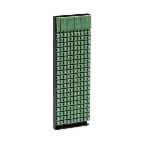 Маркер для кабеля сечением 4-6мм пустой зеленый (160 маркеров в упаковке) - MKF999GS3 ДКС