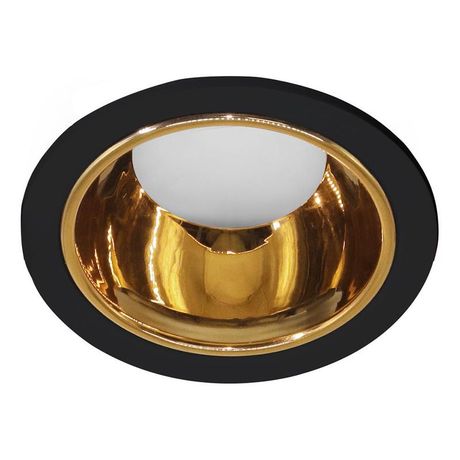 Светильник потолочный встраиваемый, MR16 G5.3, черный + золото DL3102 | 51403 FERON
