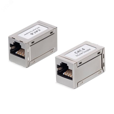 Адаптер проходной RJ45-RJ45 (8p8c), категория 6, экранированный - CA-8p8c-C6-SH Cabeus 9678c