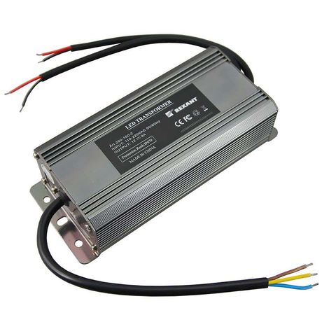 Источник питания тонкий 220V AC/24V DC, 3А, 72W с проводами, влагозащищенный (IP67) | 201-072-2 SDS MEET