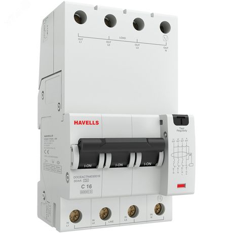 Выключатель автоматический дифференциальный АВДТ 3п+N C 16А 30мА тип А 6кА D7 - 7701645 ССТ