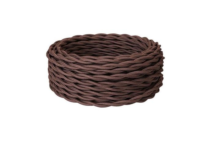 Провод ретро 2х1.5 корич. (уп.20м) RetroElectro 2254726